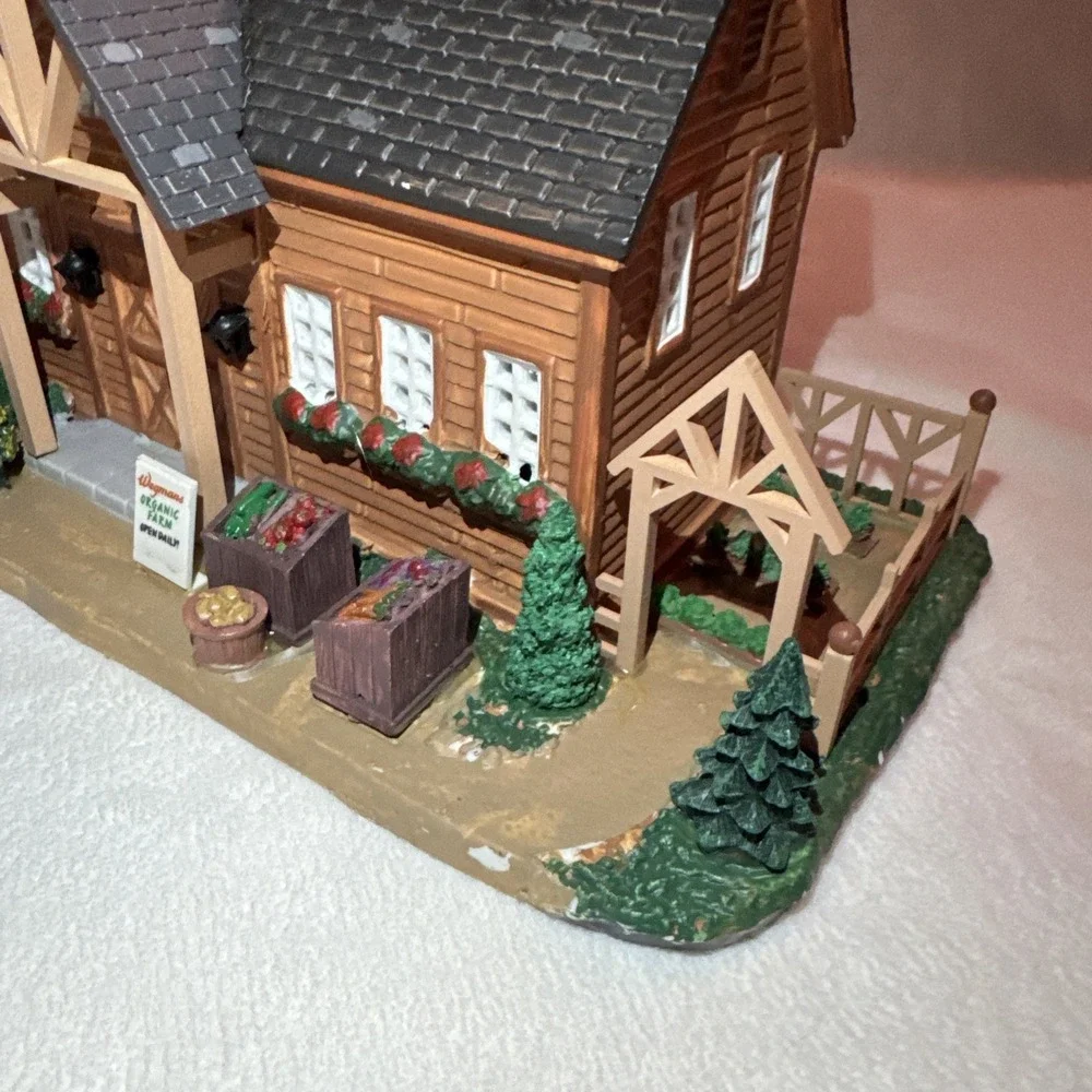 Lemax Porcelain Barn From Wegmans Organic Farm Christmas Village‎ NO LIGHT CORD